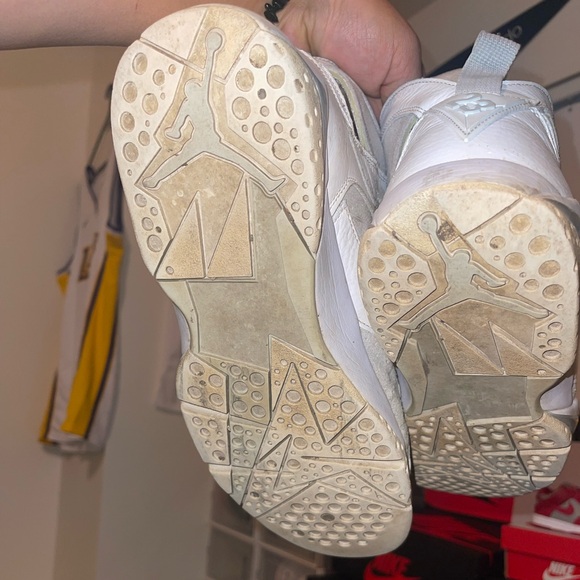 Pure Platinum Jordan 7’s - Picture 4 of 5